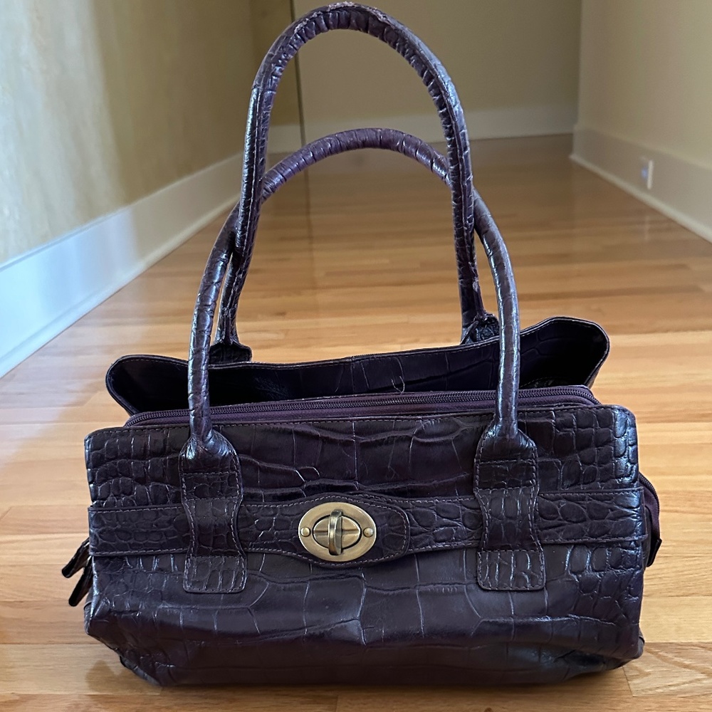 Michael Rome Designs Satchel Handbag Purple